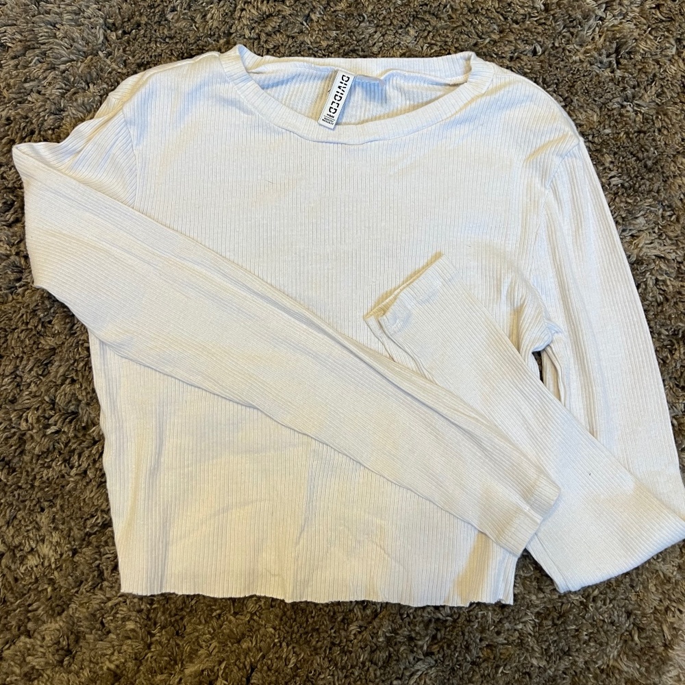 Divided crop top